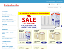 Tablet Screenshot of procaresupplies.com